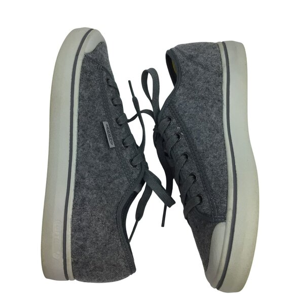 Keen Elsa LiteGray Wool Felt Sneakers Lace Up Casual Comfy Eco-Friendly Shoes - Picture 5 of 13